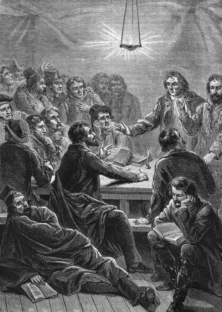 Detail of Early Meeting of Carbonari by Anonymous