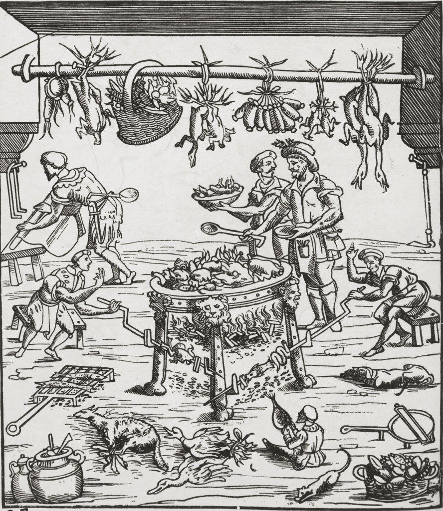 Detail of Scene of 16th Century Kitchen by Anonymous