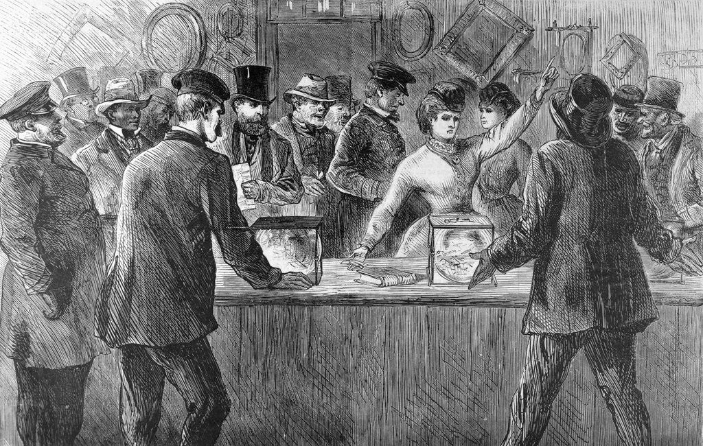 Detail of Woman Asserting Right to Vote by Anonymous