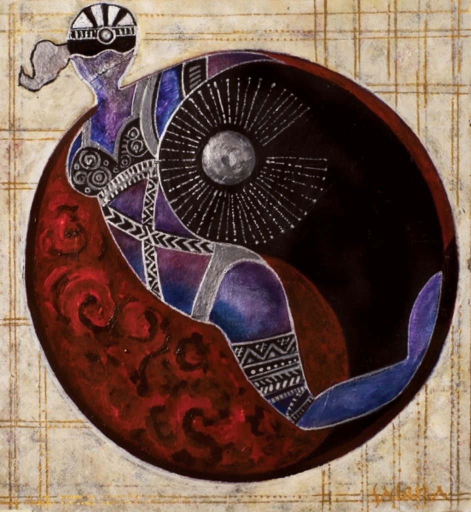 Detail of Aries-Libra, 2009 by Sabira Manek
