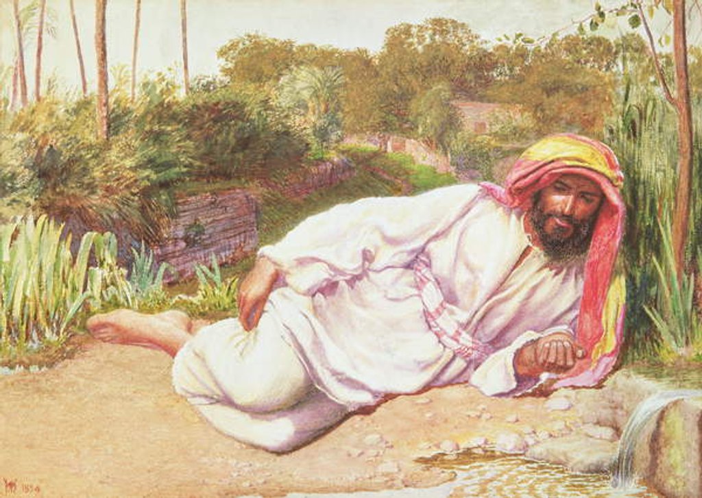 Detail of Arab Resting by a Stream, 1854 by William Holman Hunt