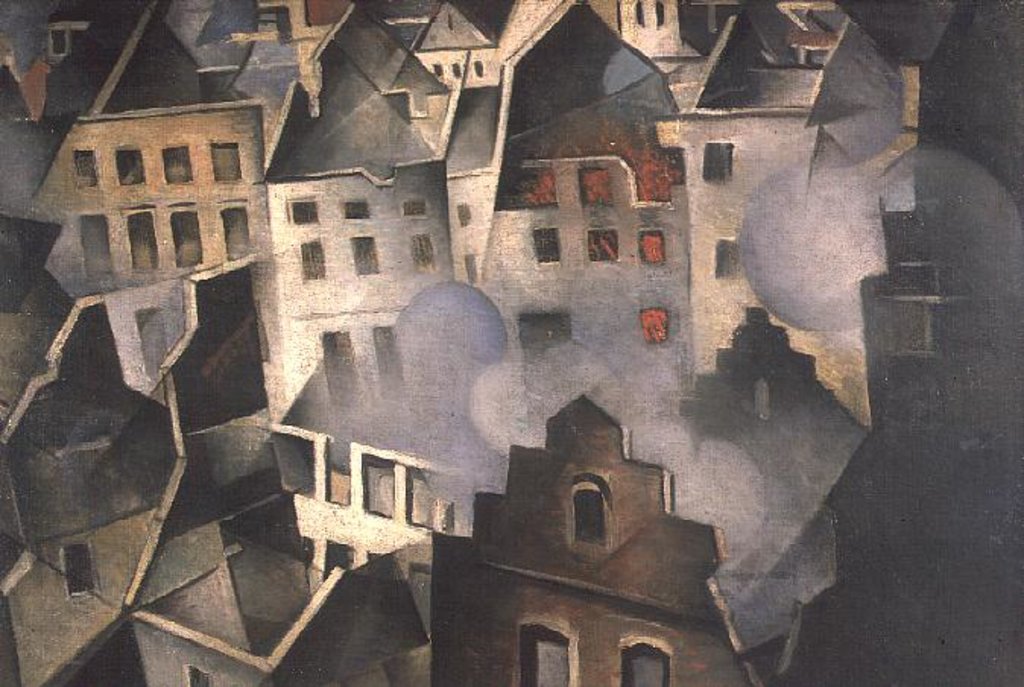 Detail of Ypres after First Bombardment by Christopher Richard Wynne Nevinson