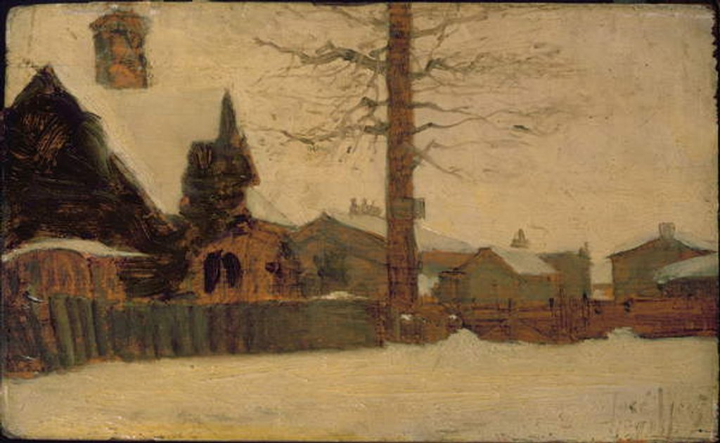 Detail of Winter Scene by Ludwig Munthe
