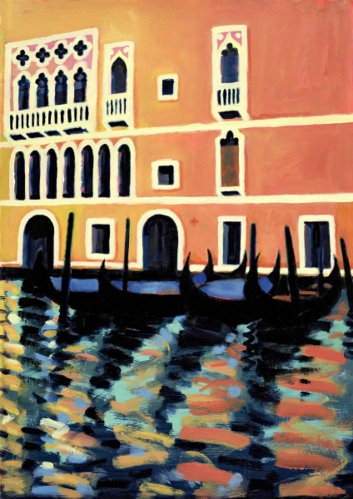Detail of Canal Grande I by Sara Hayward