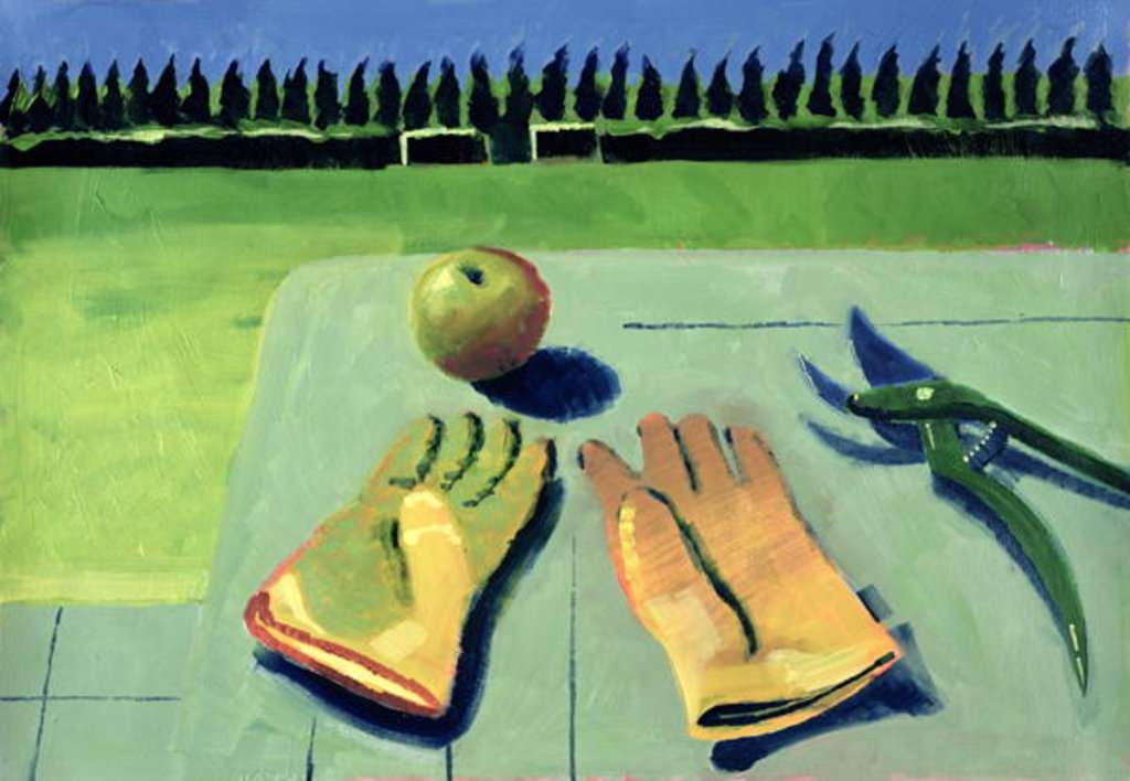 Detail of A Day in the Orchard by Sara Hayward