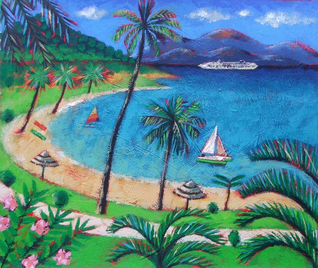 Detail of Caribbean by Sara Hayward