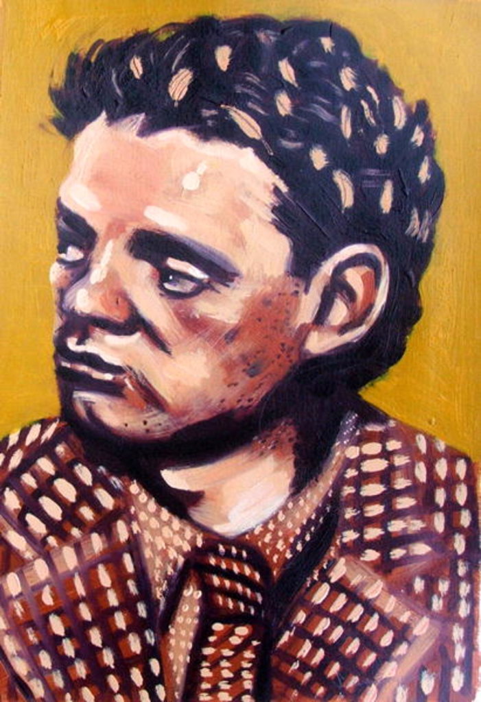 Detail of Dylan Thomas by Sara Hayward