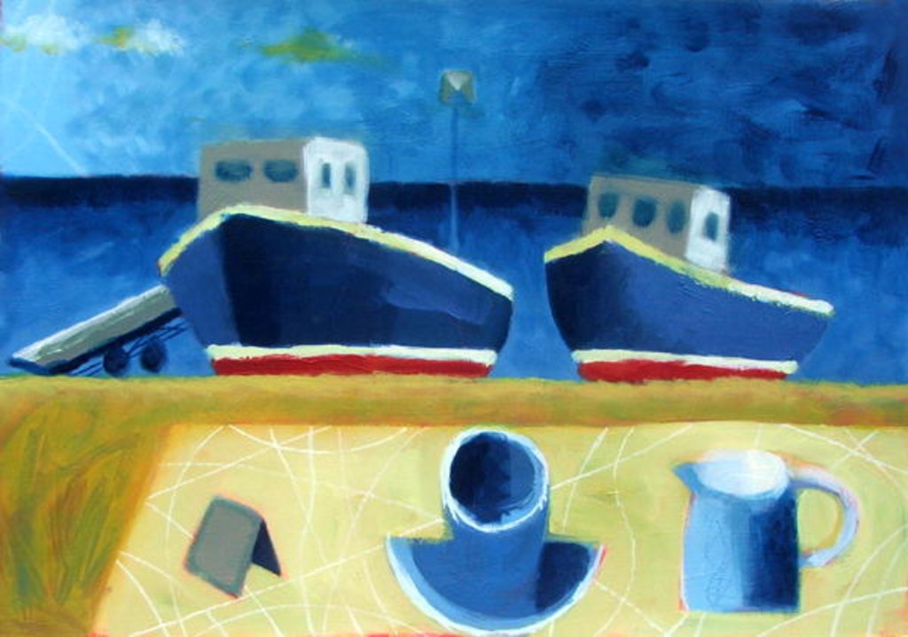 Detail of Two Boats by Sara Hayward