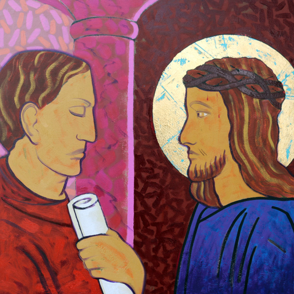 Detail of Jesus is condemned, 2017 by Sara Hayward