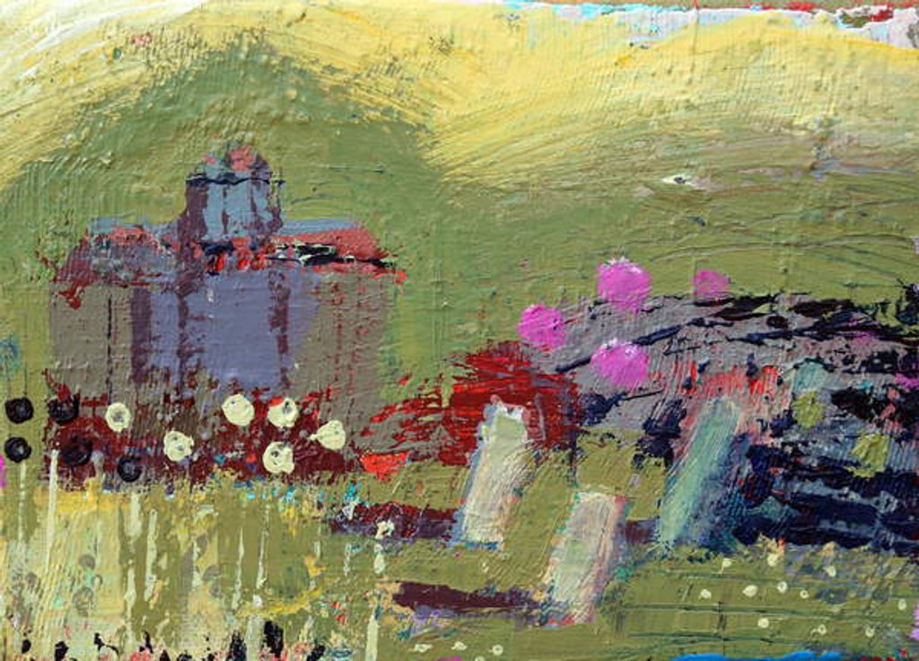 Detail of Iona landscape II, 2019 by Sara Hayward