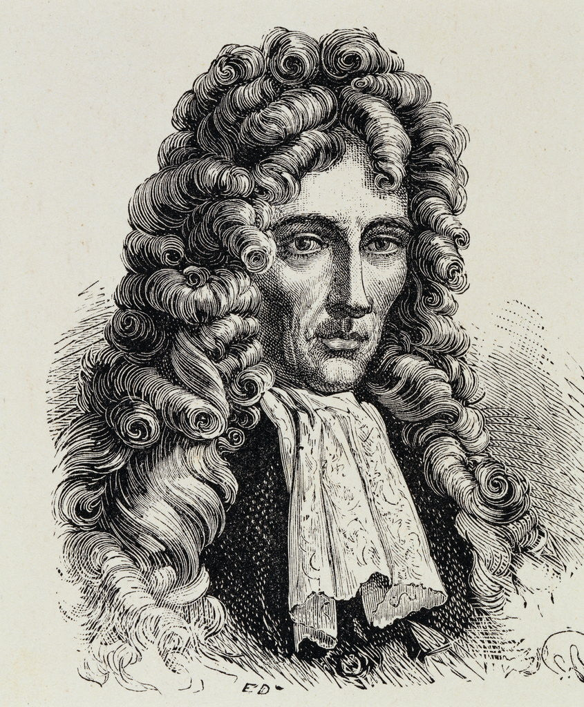 Detail of Portrait of Robert Boyle by Anonymous