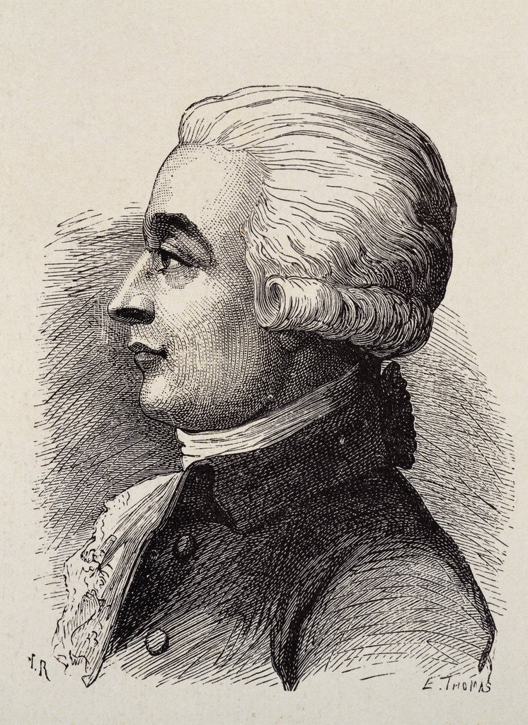 Detail of Portrait of Jean Pierre Francois Blanchard by Anonymous