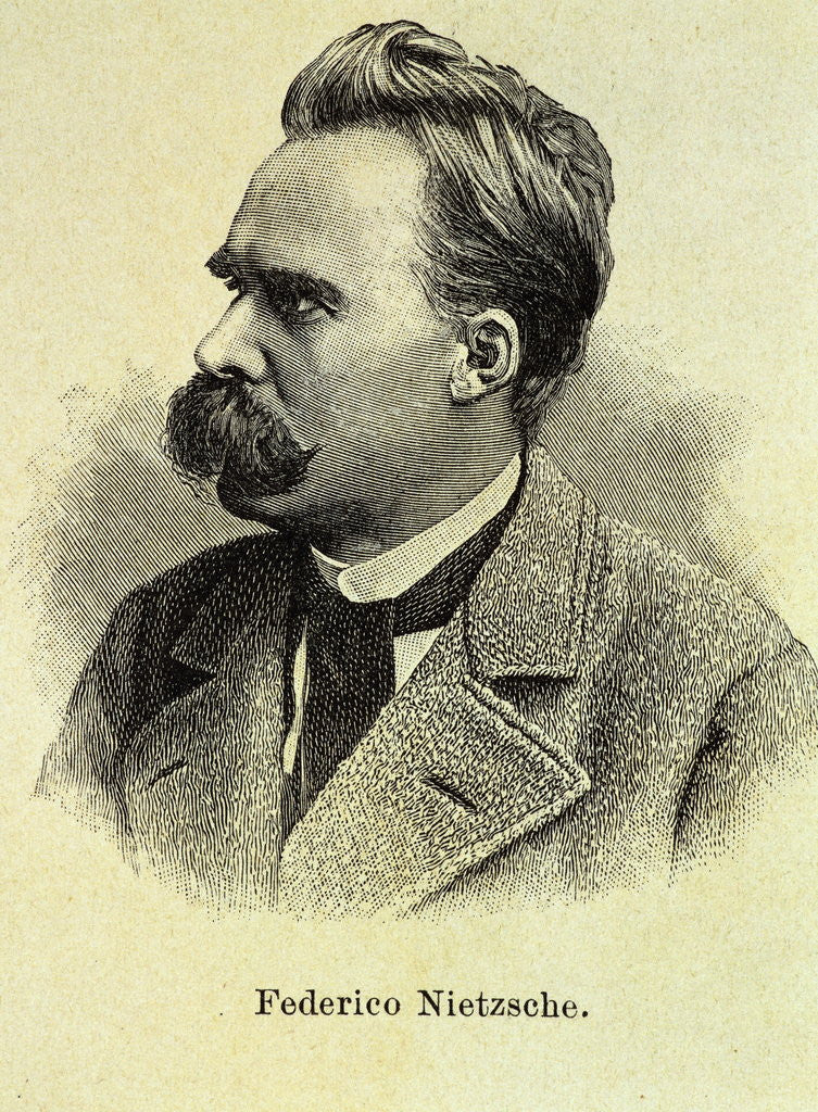 Detail of Portrait of Friedrich Nietzsche by Anonymous