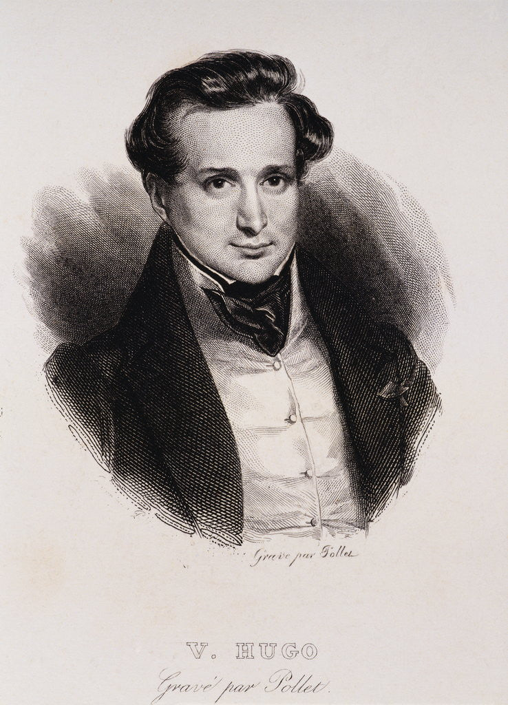 Detail of Portrait of Victor Hugo by Anonymous