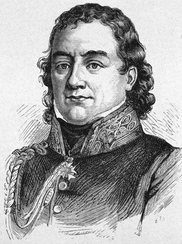 Detail of 19th Century Portrait of French Military Surgeon Dominique Jean, Baron Larrey, from Album de la Science, Savants Illustres, Grandes Decouvertes by Anonymous
