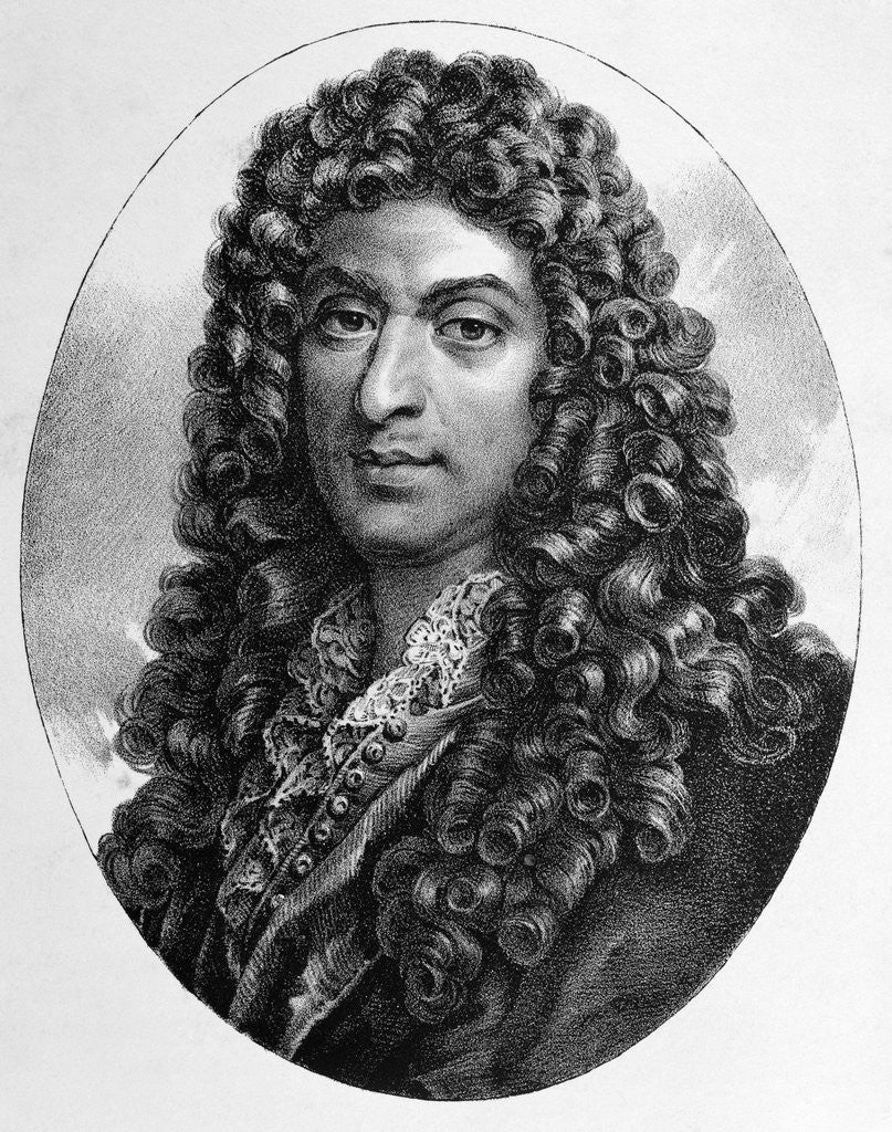 Detail of 19th Century Engraving of Jean-Baptiste Lully by Corbis