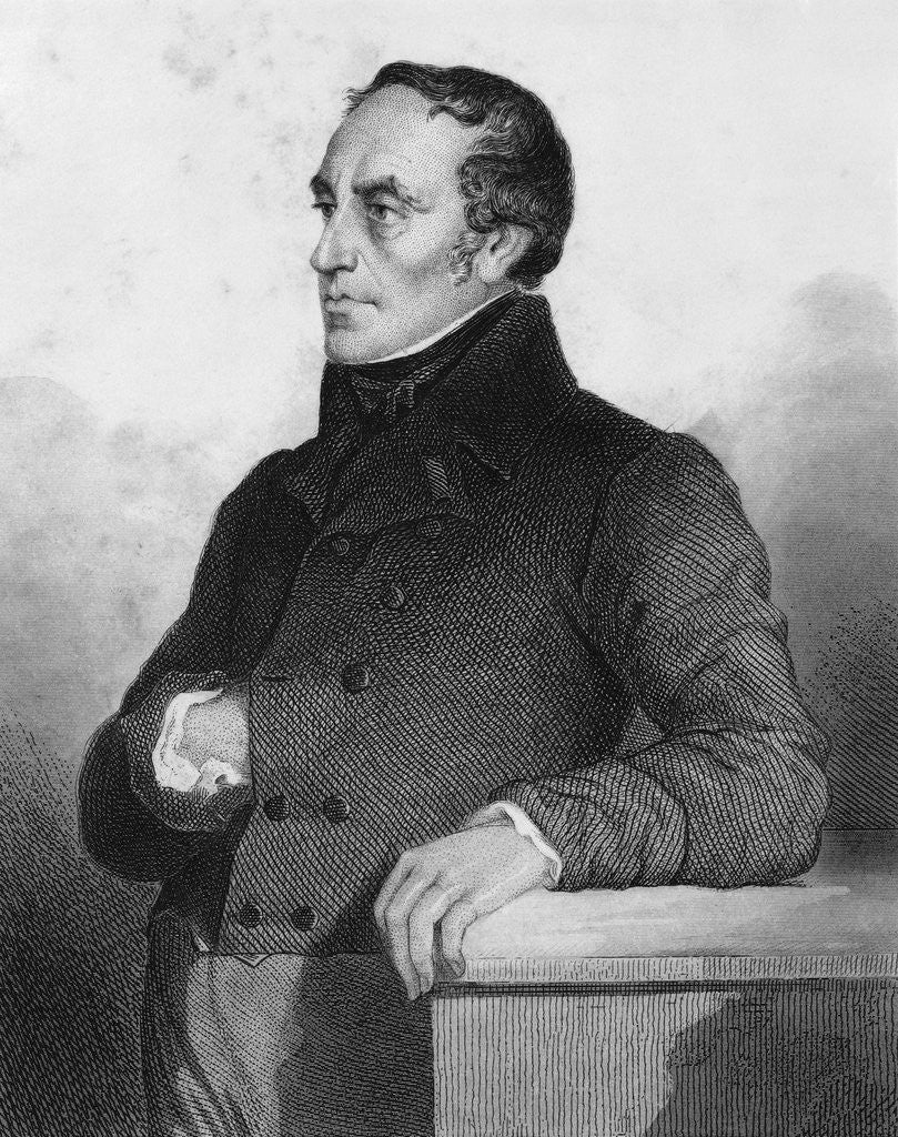 Detail of 19th Century Engraving of Francois Guizot from L'Histoire de France by Henri Jean Guillaume Martin