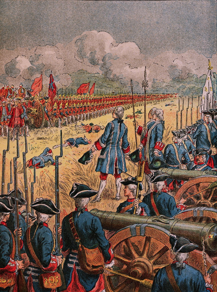 Detail of Battle of Fontenoy in 1705 by Corbis