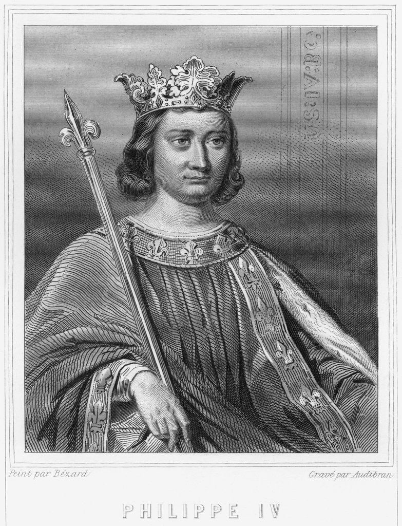 Detail of Philip IV by Francois-Adolphe-Bruneau Audibran