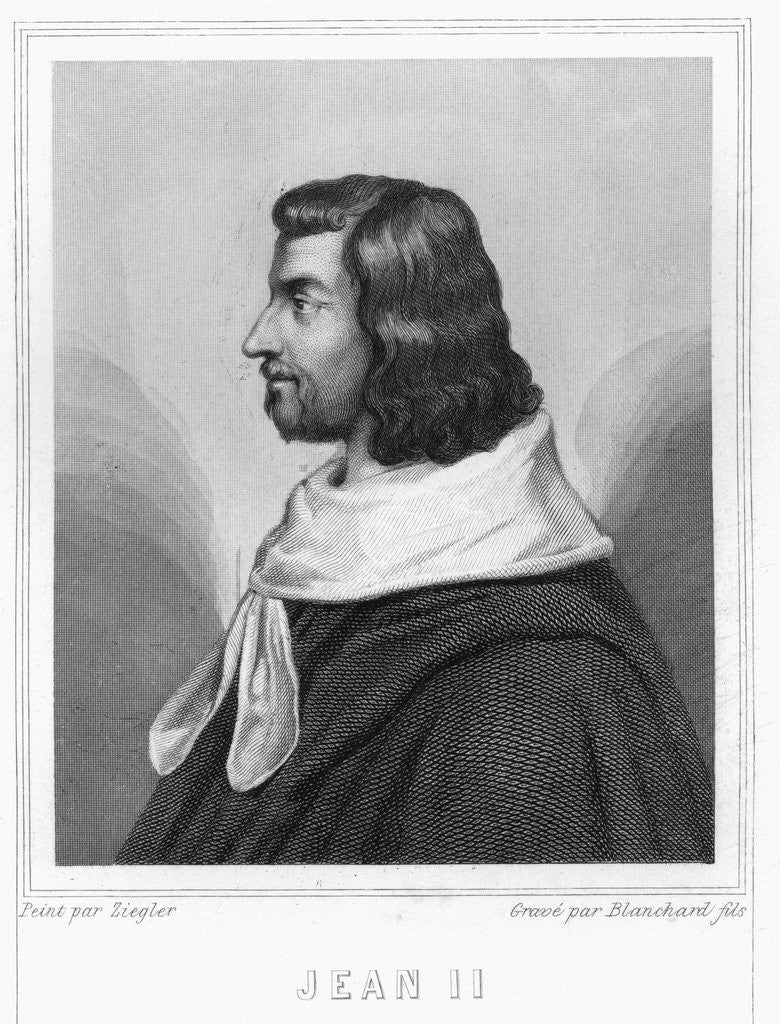 Detail of John II by Auguste II Jean Baptiste Marie Blanchard