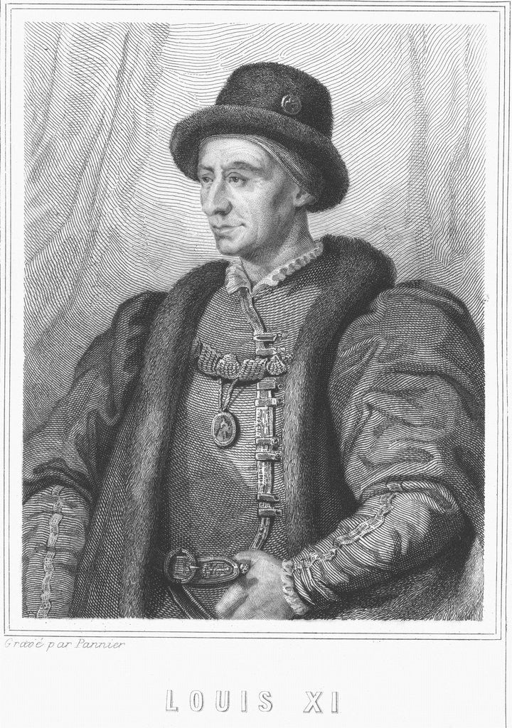 Detail of Louis XI by Jacques Etienne Pannier