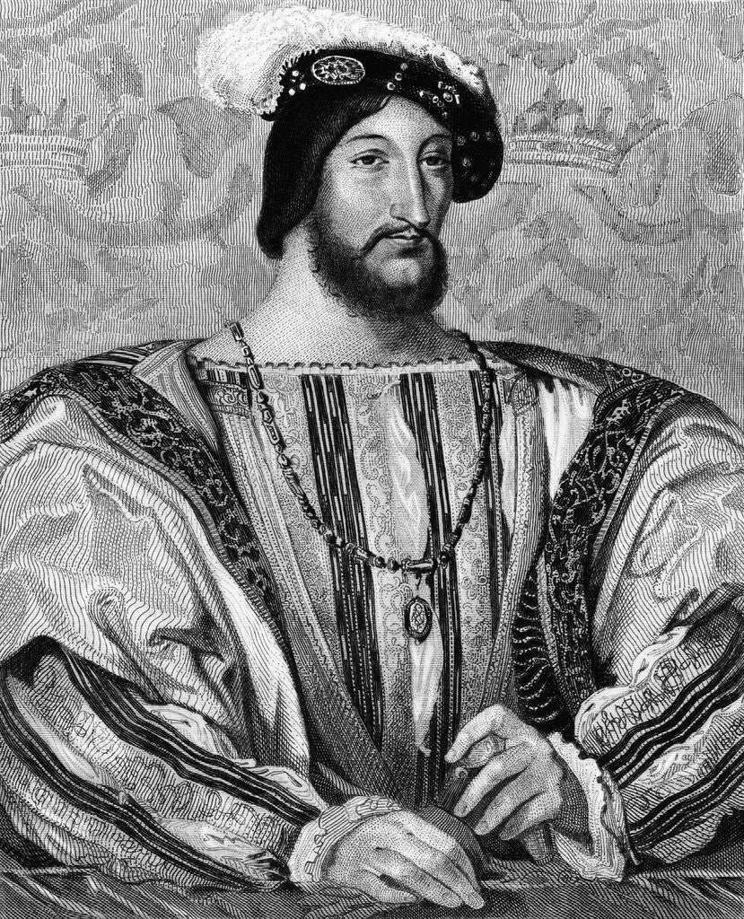 Detail of Francois I by Delannoy