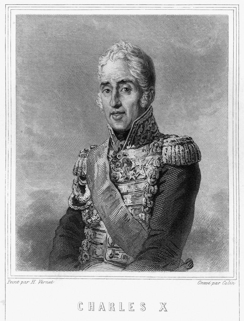 Detail of Charles X by Alexandre-Marie Colin