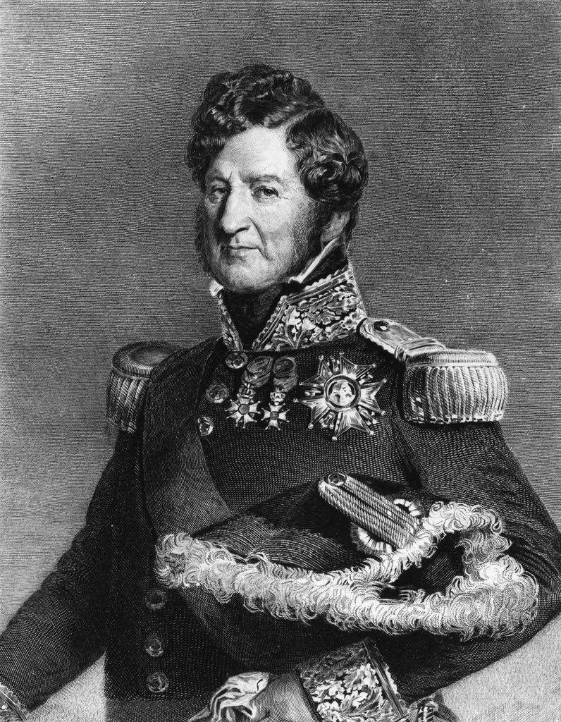 Detail of Louis-Philip I, King of France by Jacques Etienne Pannier