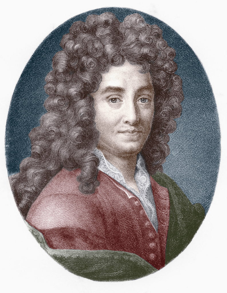 Detail of Portrait of Jean de La Bruyere by Anonymous