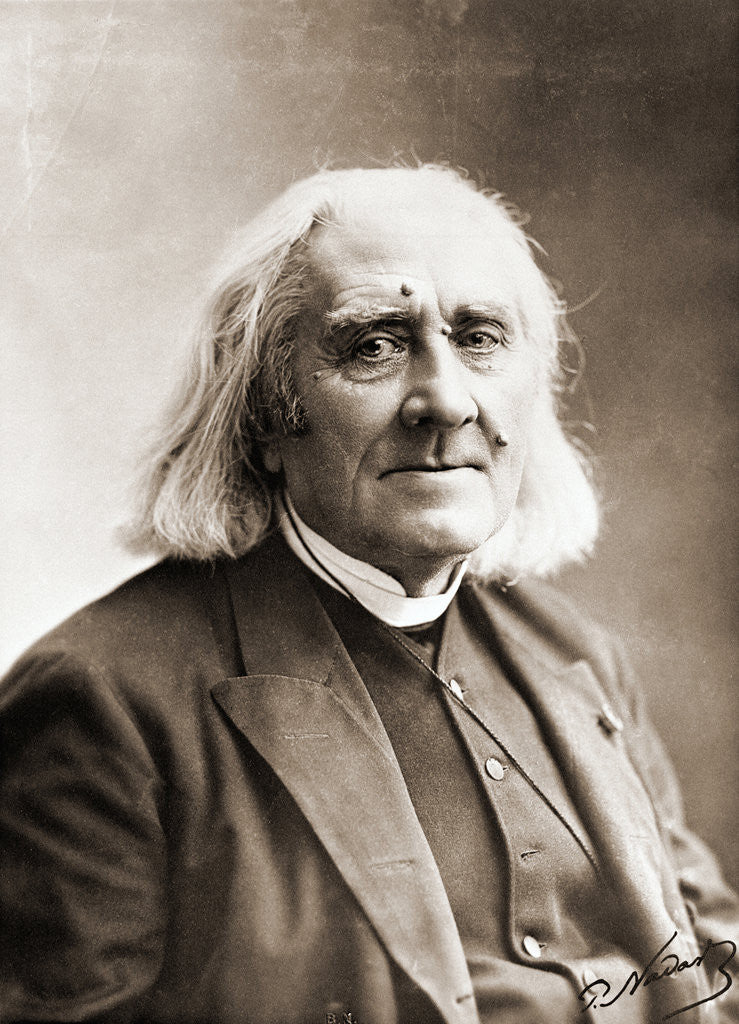Detail of Franz Liszt by Anonymous