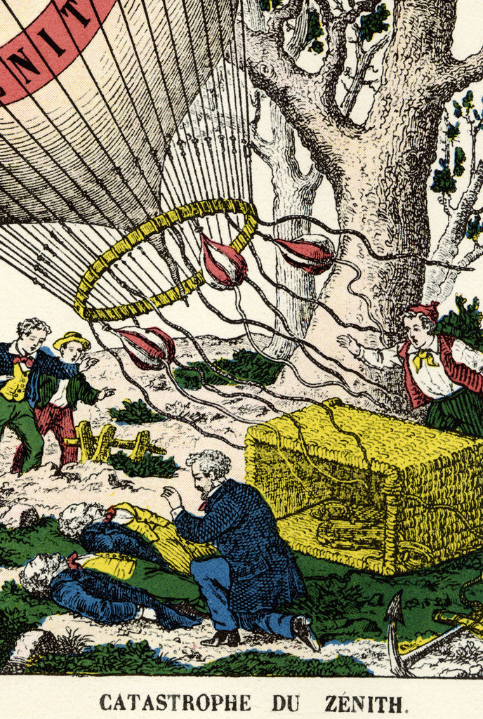 Detail of Color Print of Catastrophe du Zenith by Anonymous