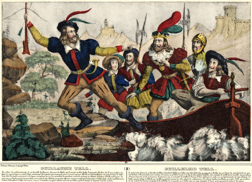 Detail of 19th-Century Engraving of William Tell by Anonymous