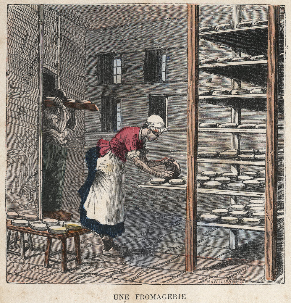 Detail of Une Fromagerie Illustration by Anonymous