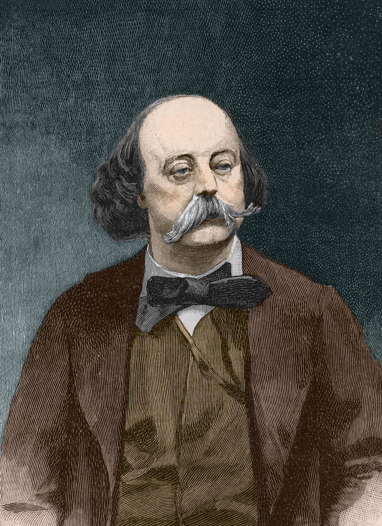 Detail of Portrait of Gustave Flaubert by Anonymous