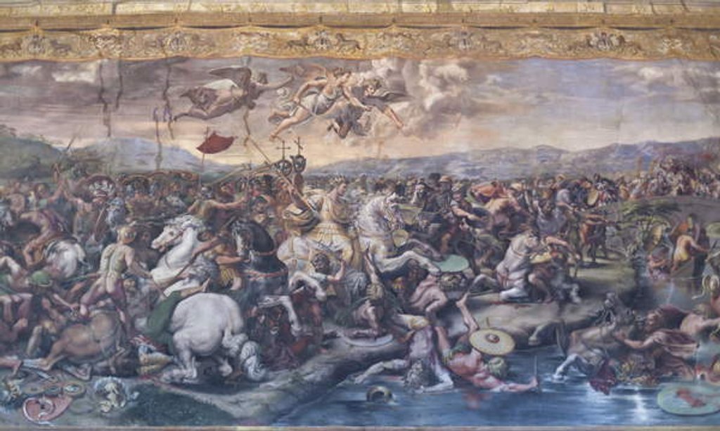 Detail of The Battle of the Milvian Bridge by Giulio Romano