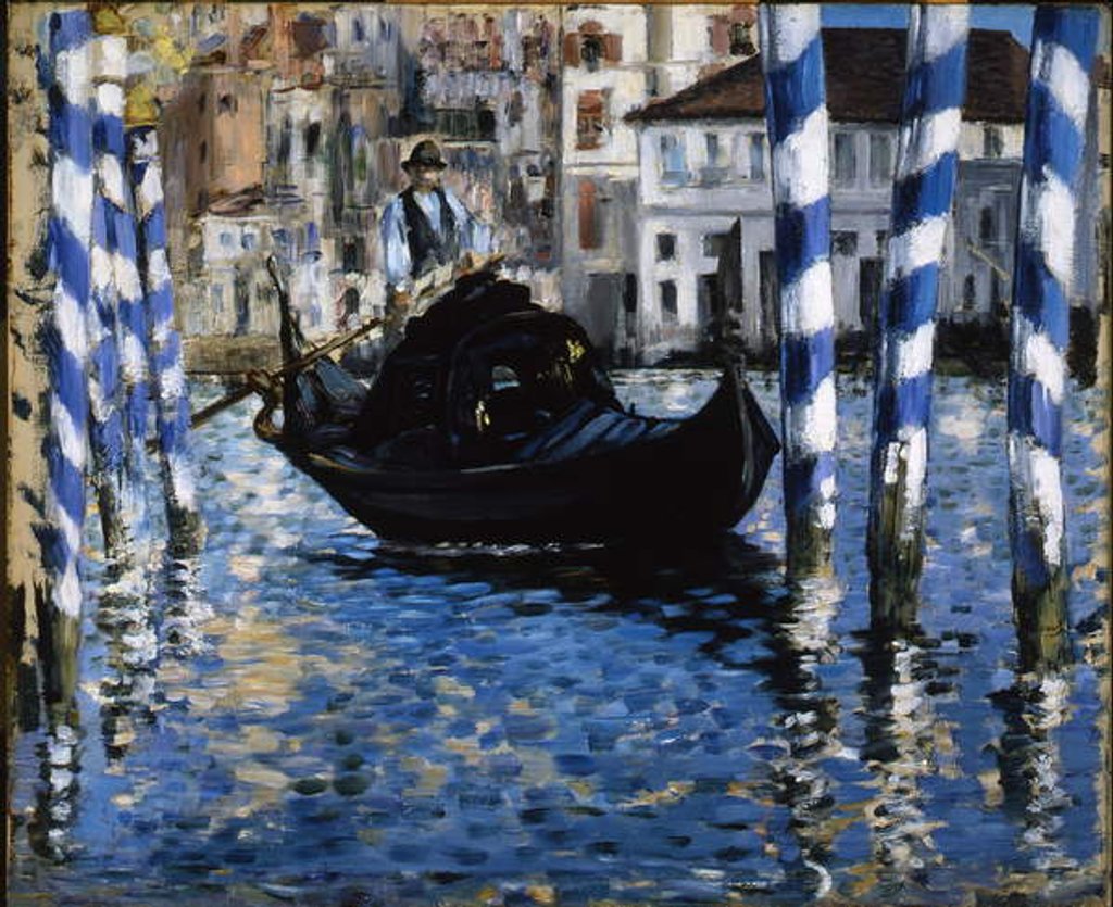 Detail of The Grand Canal, Venice, 1875 by Edouard Manet