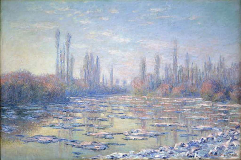 Detail of Les Glacons, 1880 by Claude Monet