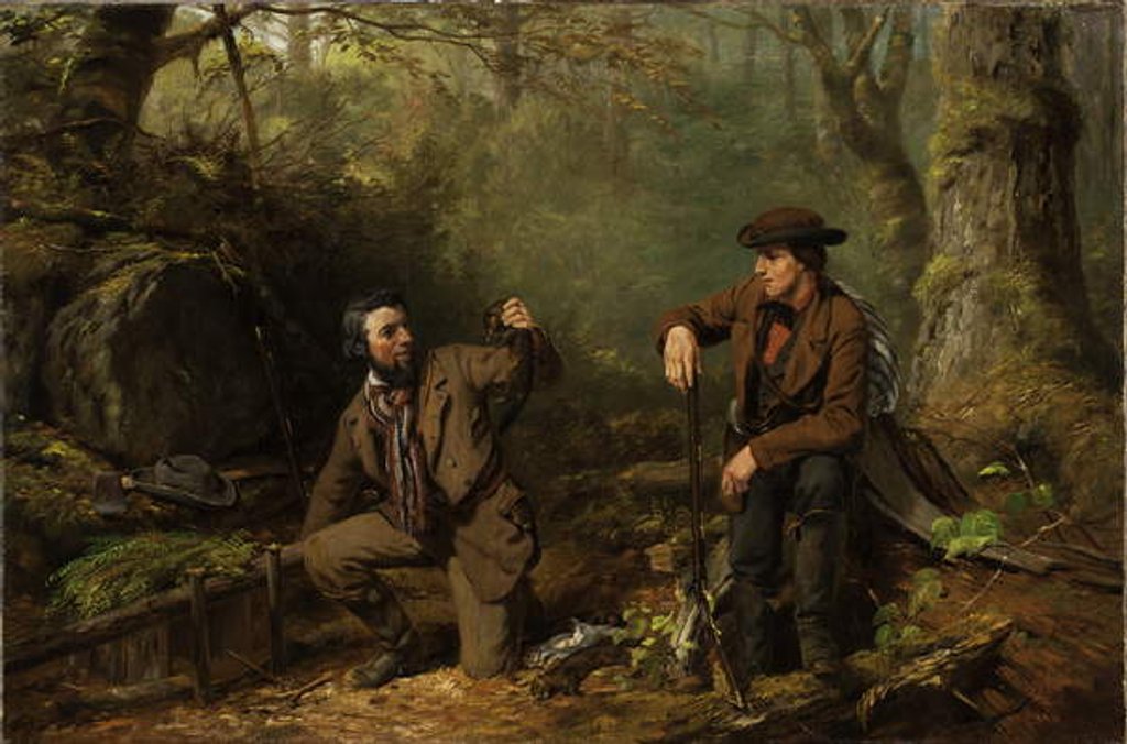 Detail of Mink Trapping Prime, 1862 by Arthur Fitzwilliam Tait