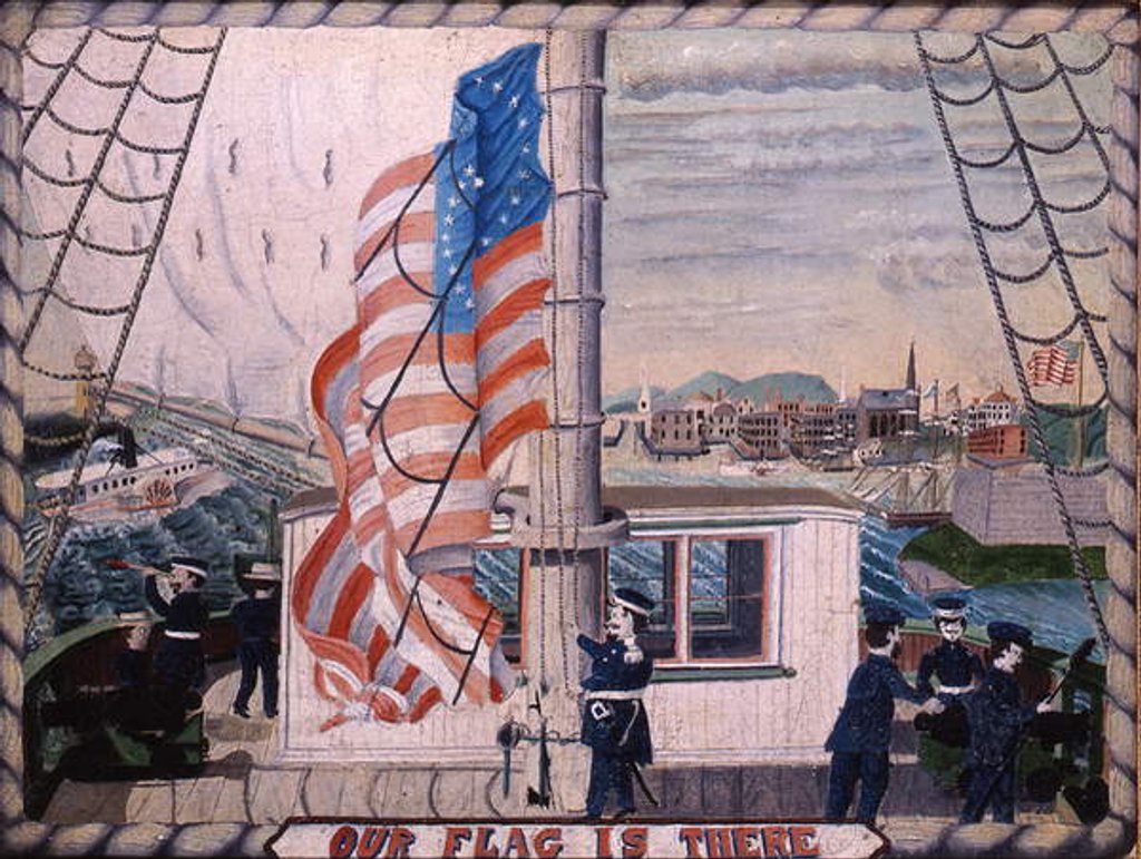 Detail of Our Flag is There: Fort McHenry, Baltimore, 1850-1900 by American School