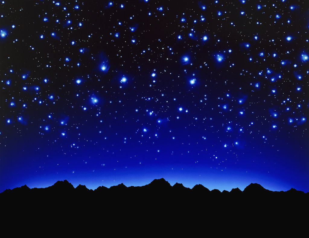 Detail of Night sky by Corbis