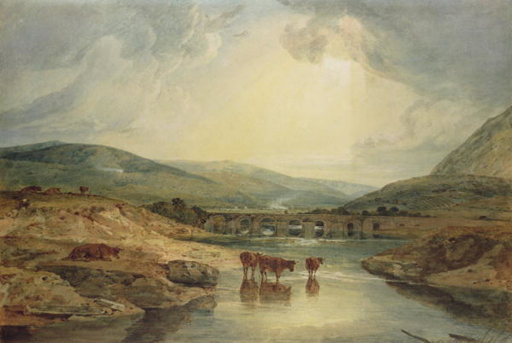 Detail of Bridge over the Usk by Joseph Mallord William Turner