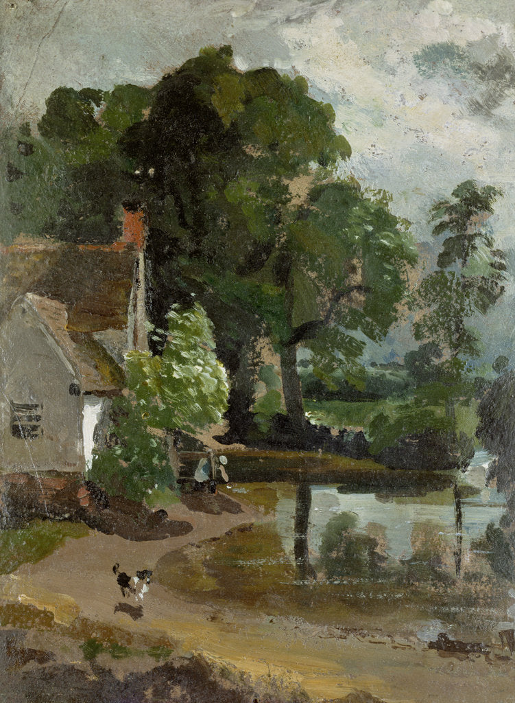 Detail of Willy Lott's House, near Flatford Mill, c.1811 by John Constable
