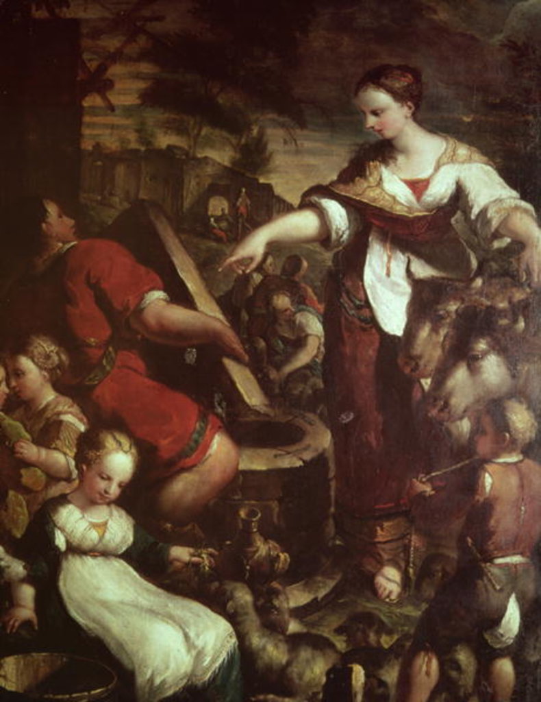 Detail of Rebecca at the Well by Giuseppe Caletti