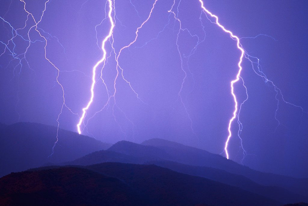 Detail of Lightning Bolts by Anonymous