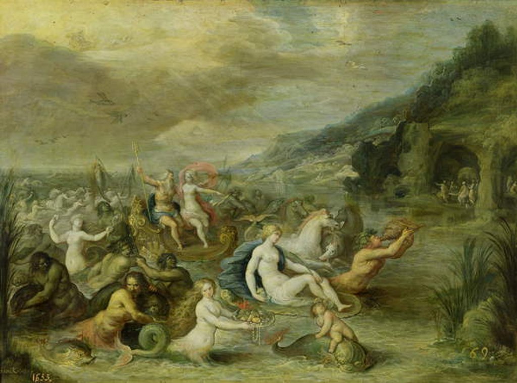 Detail of The Triumph of Amphitrite by Frans II the Younger Francken