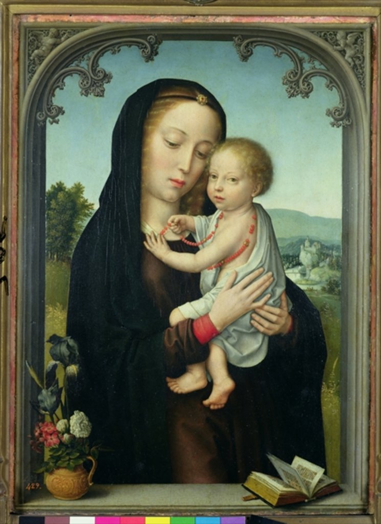 Detail of Virgin and Child by Gerard David