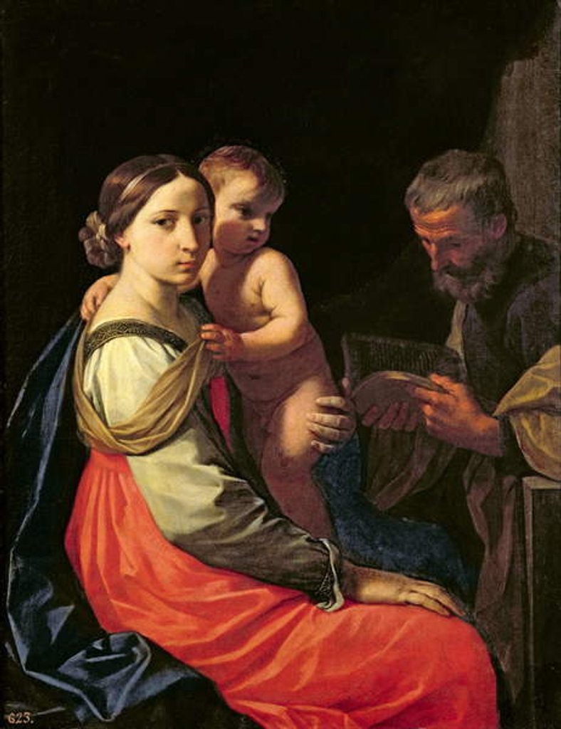 Detail of The Holy Family by Simone Cantarini