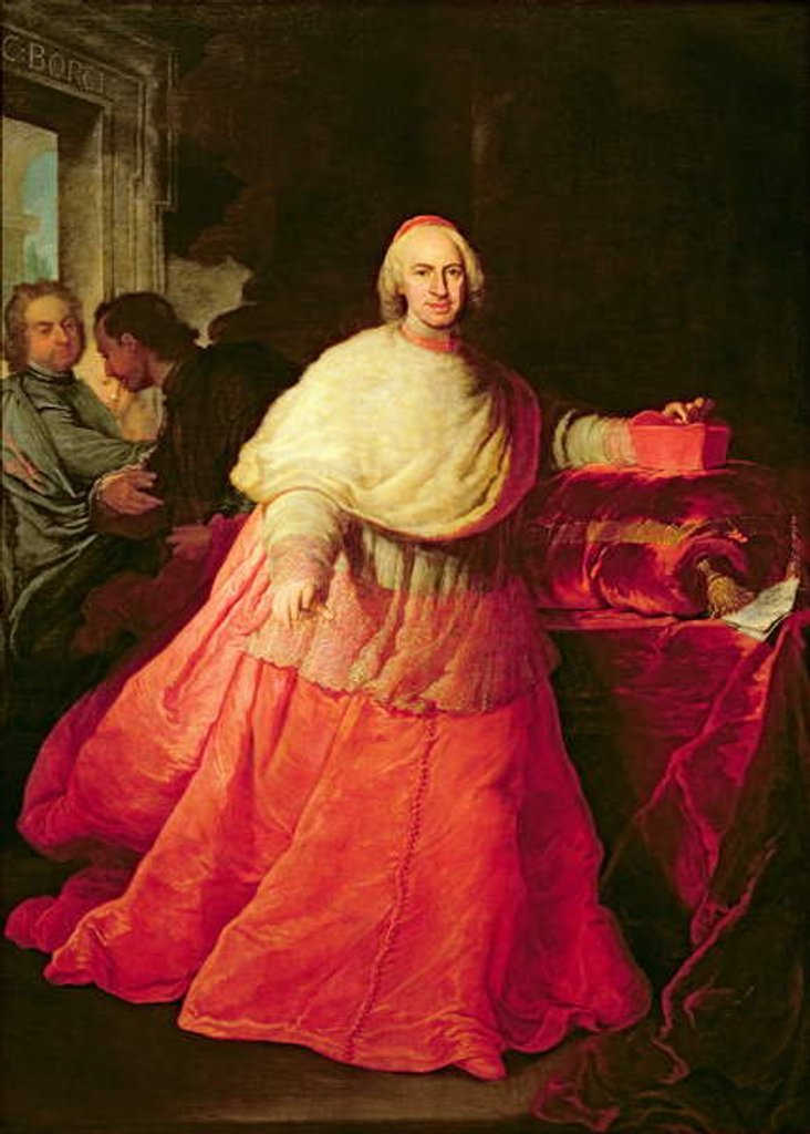 Detail of Cardinal Carlos de Borja, c.1721 by Andrea Procaccini