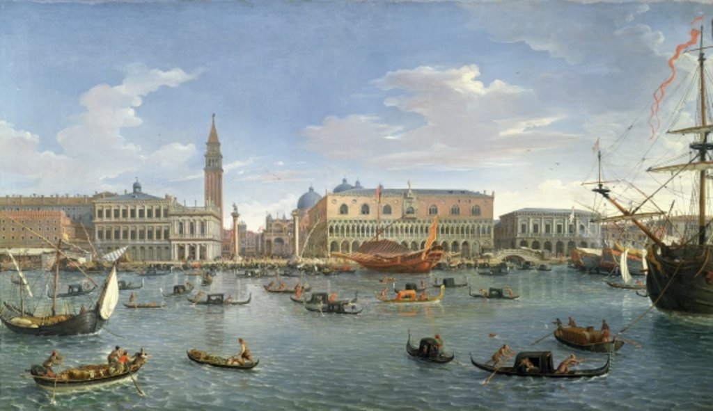 Detail of View of Venice from the Island of San Giorgio, 1697 by Gaspar van Wittel