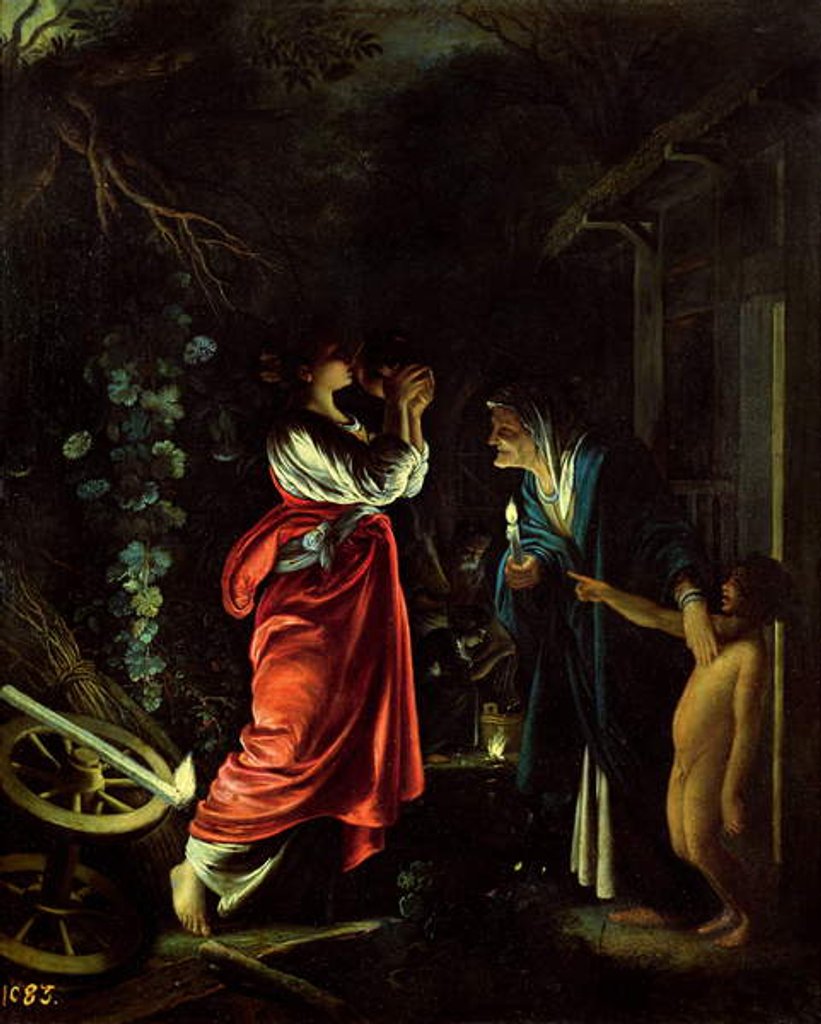 Detail of Ceres and Stellio by Adam Elsheimer